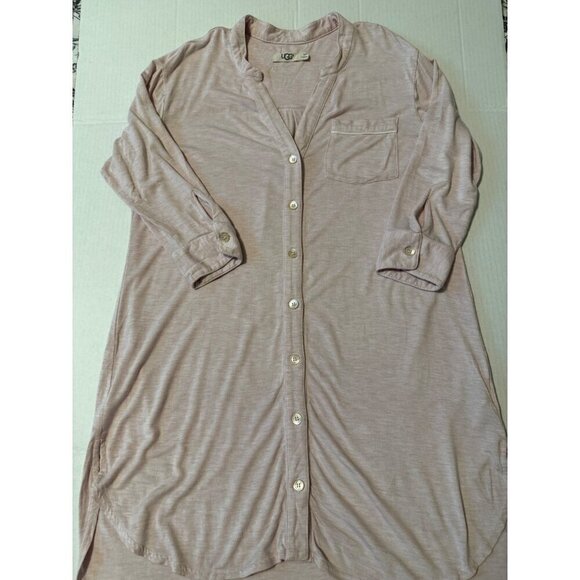UGG Pink Button-Up Pajama Top - Picture 10 of 16